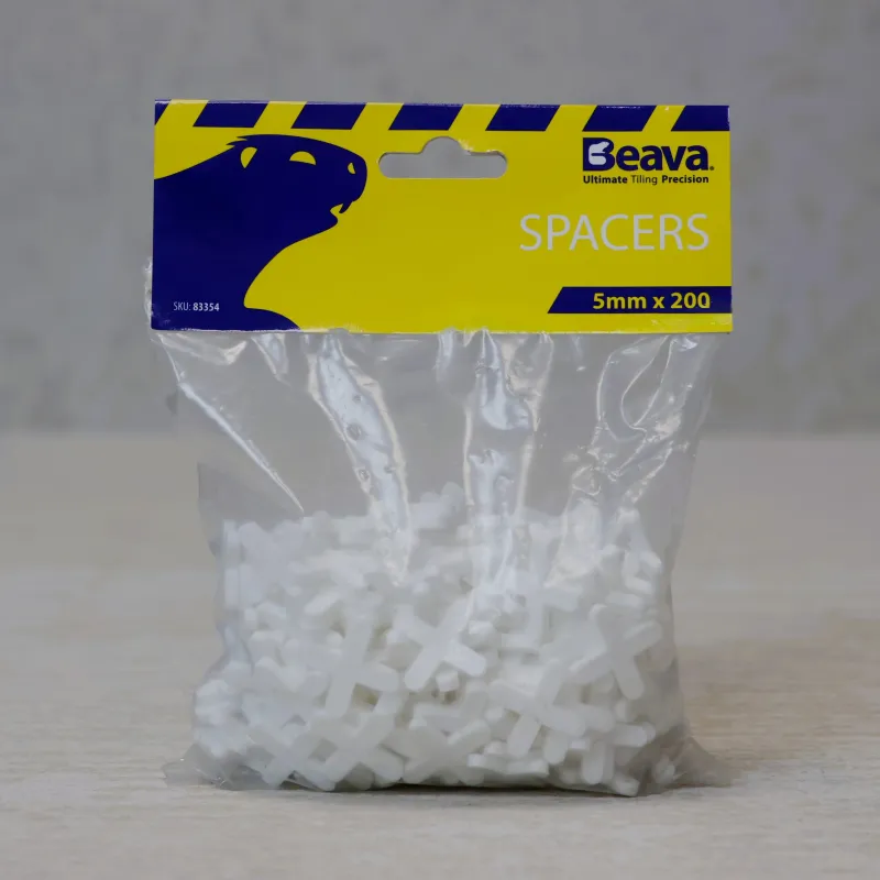 Beava Standard Cross Tile Spacers (Pack of 200) - 5mm